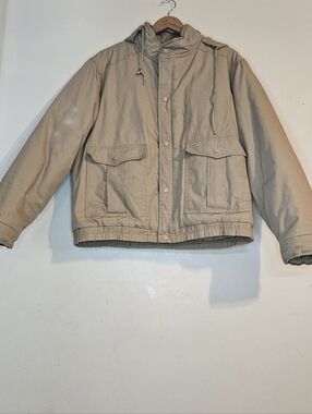 Vintage Christian Dior Monsieur Sport Utility Jacket Khaki Beige Size 42R